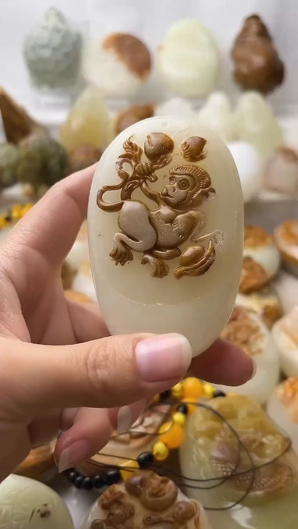 石材古青石棉纹正常不退换猴