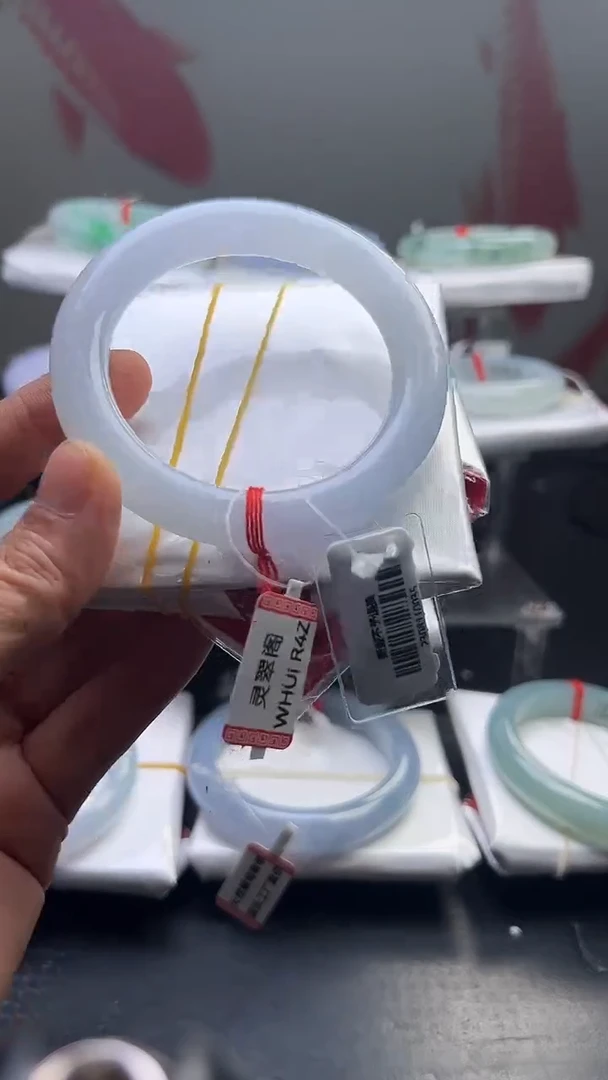 未镶嵌手镯翡翠翡翠手镯17 圈口53圆条