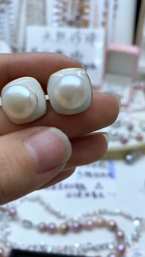 【闪购商品】淡水珍珠耳饰未镶嵌耳环