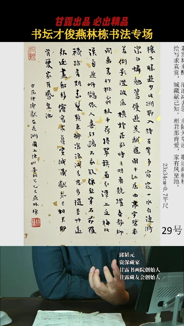 书法燕林栋29号3156号