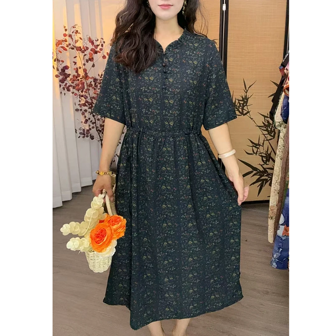 22010-新款时尚印花连衣裙