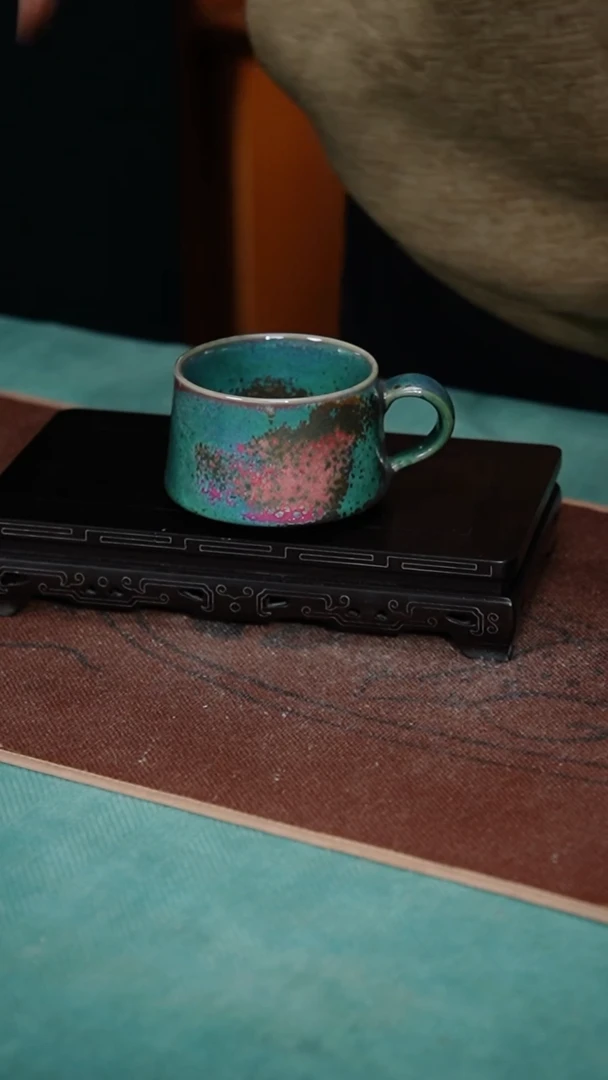 【闪购商品】190-1咖啡杯u（炉钧釉）