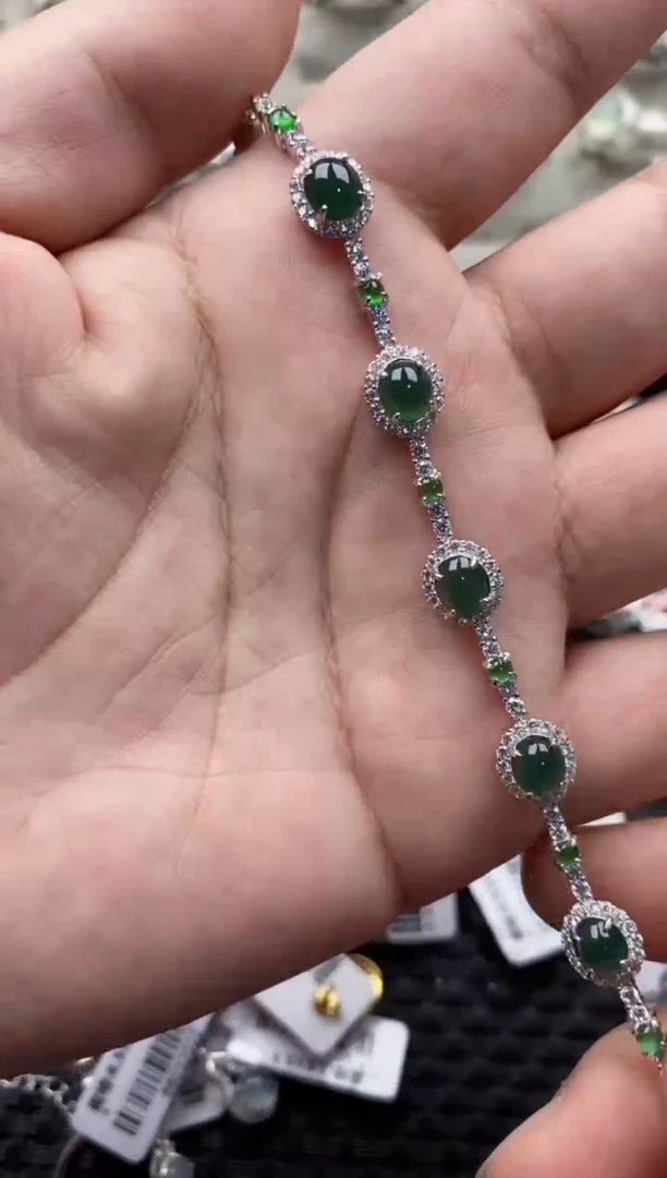 【闪购商品】翡翠戒指银S925镶嵌555555---9