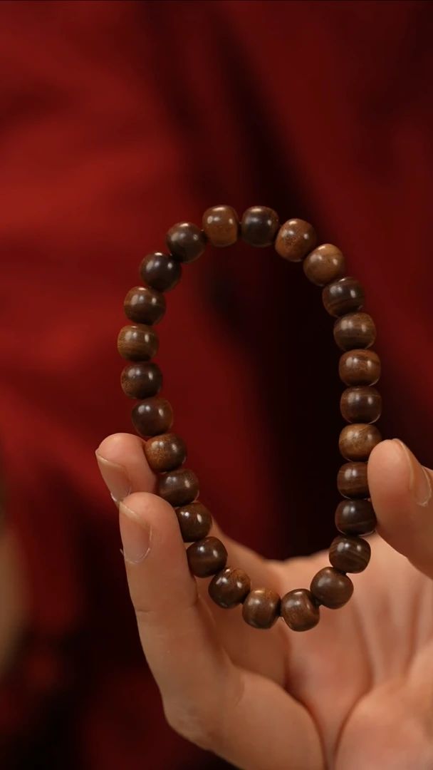 檀香木手串/手链7x8.5老型单圈横纹-268