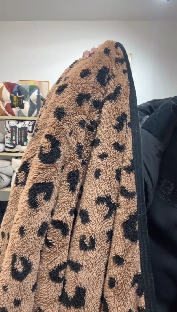 聚酯纤维150*200豹纹