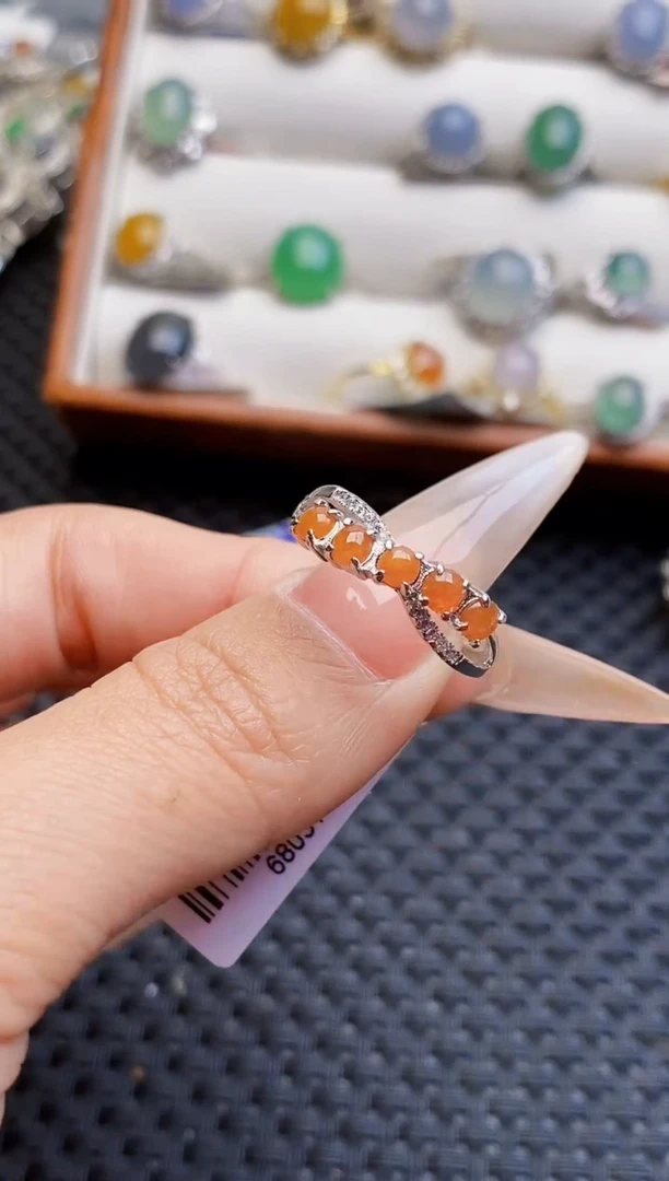 银S925镶嵌戒指翡翠2121