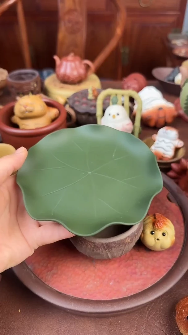 紫砂茶宠紫砂大荷叶