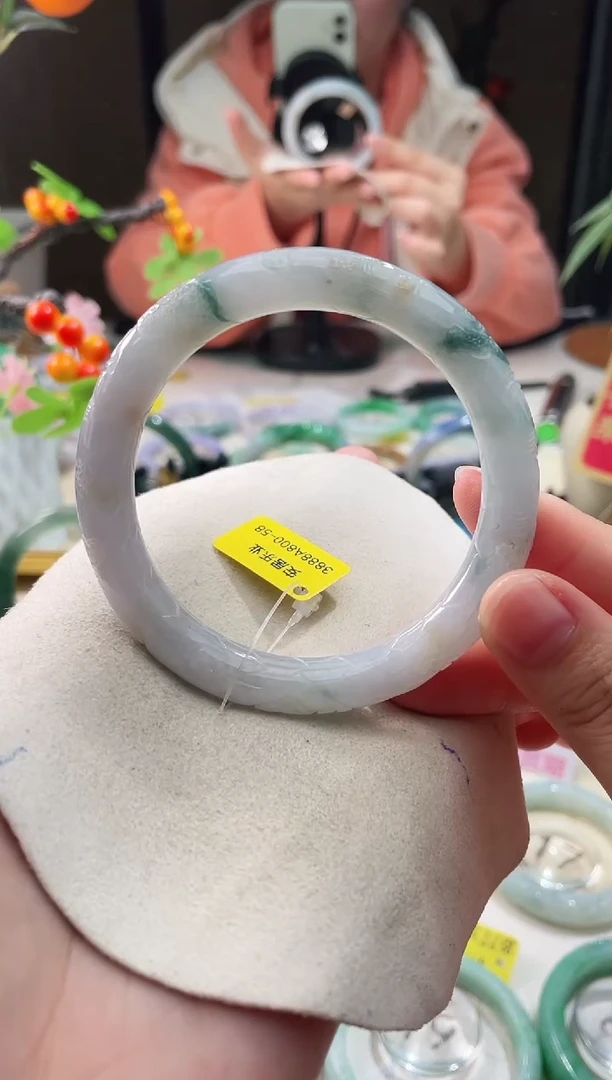 未镶嵌手镯翡翠10  翡翠手镯 58