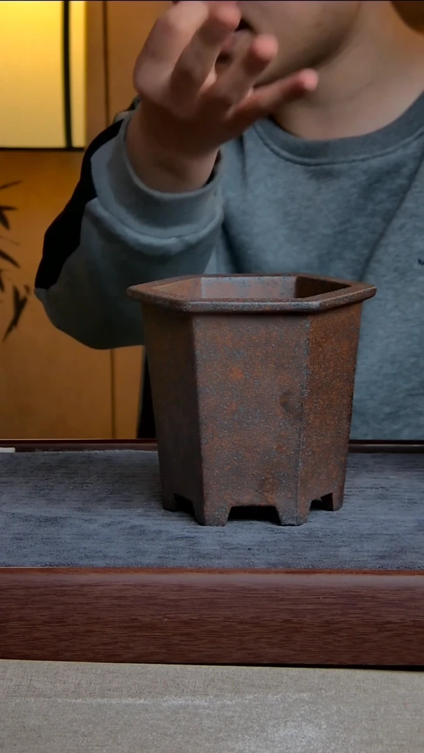 【闪购商品】紫砂花盆12*11*12内径紫砂花盆