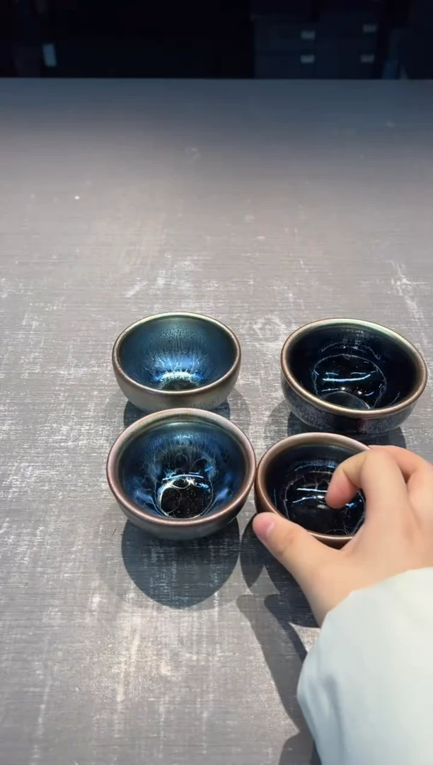 【闪购商品】建盏 蓝莲花 单杯不挑