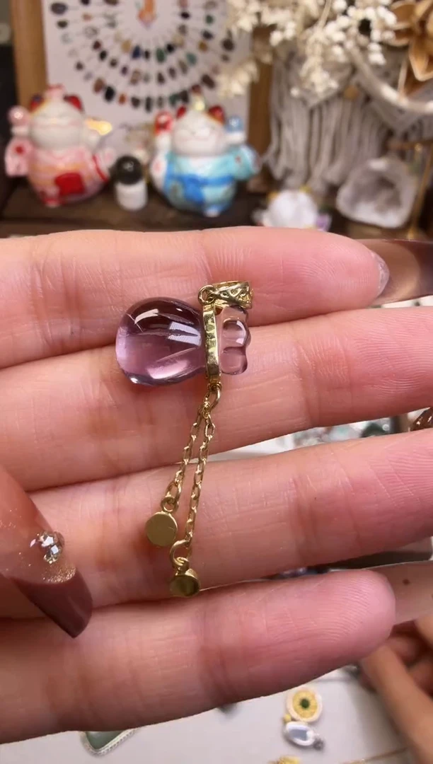 水晶摆件未镶嵌钱袋