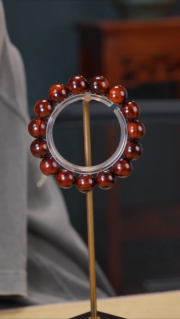 手串/手链黄花梨/降香黄檀?**夏海南黄花梨紫油梨老料15