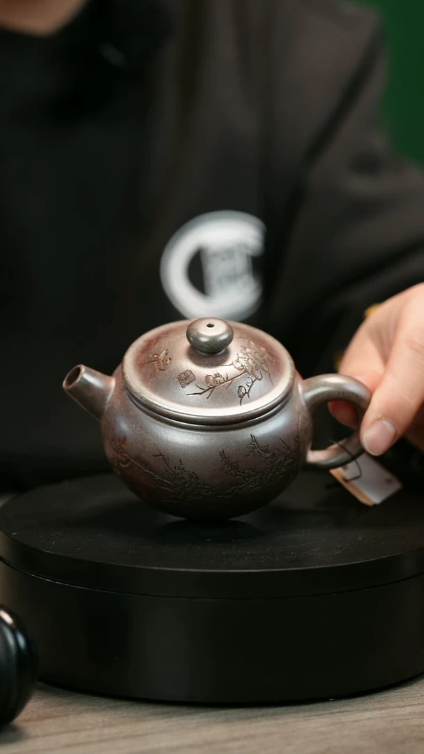 茶壶紫砂是***呀H2019李琴段泥梅花圆鼓