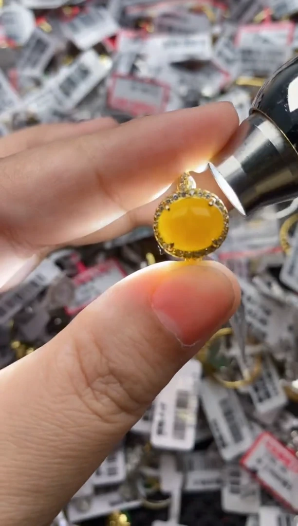 【闪购商品】翡翠戒指银S925镶嵌44444---5