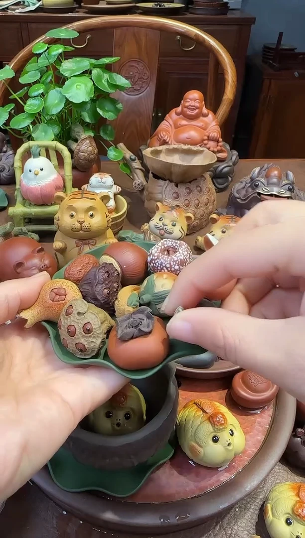 紫砂茶宠紫砂十全十美