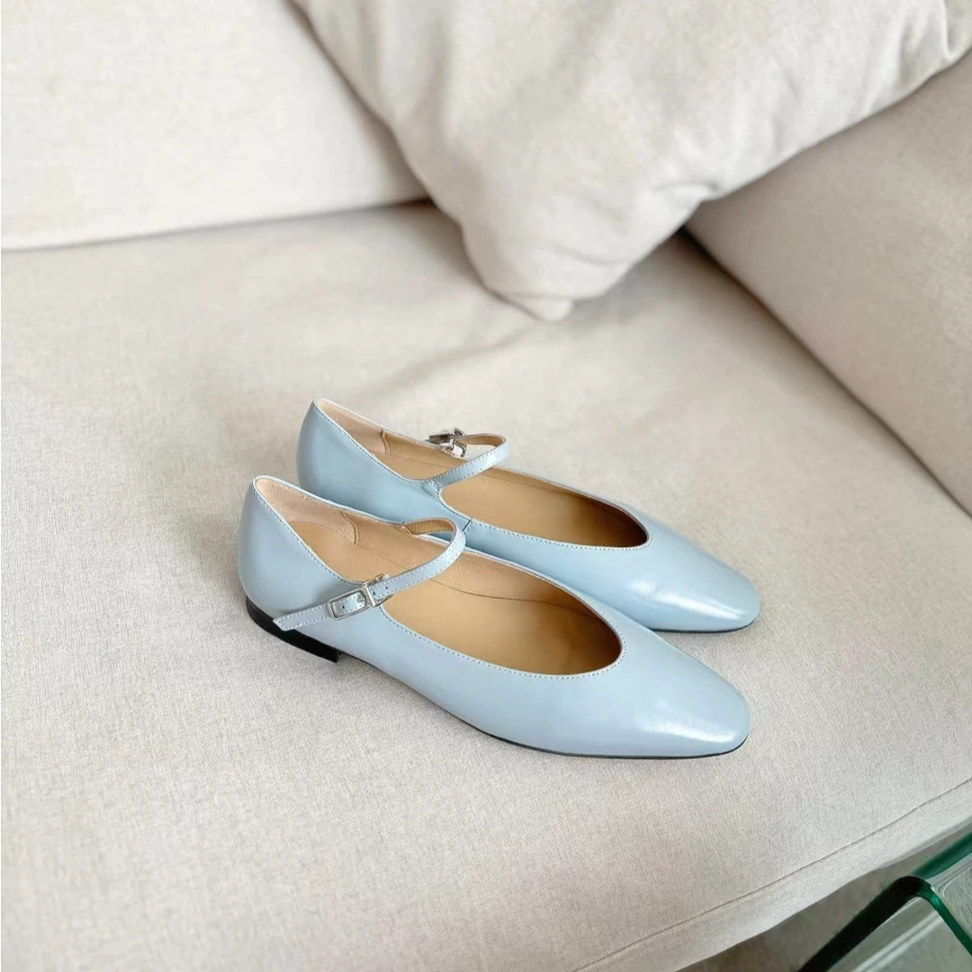 【断码亏本清货】仅剩一双36码真皮浅口软底玛丽珍鞋平底舒适又百搭