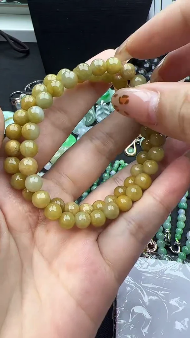 未镶嵌手串翡翠玉珠手串