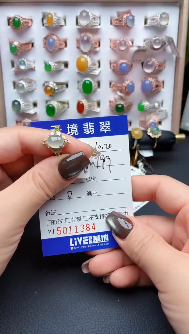未镶嵌戒指翡翠1384