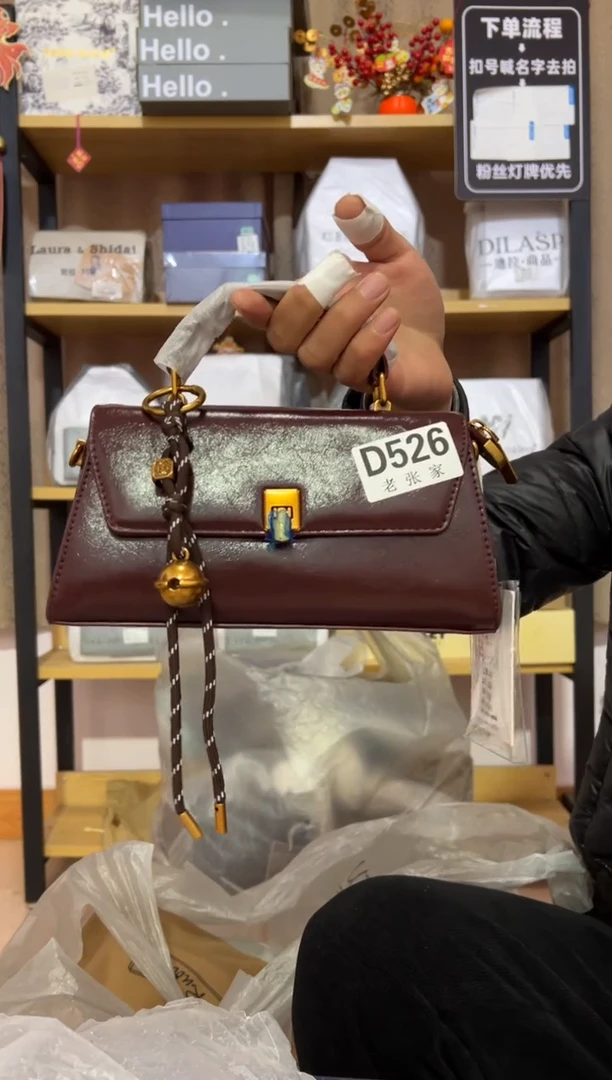 小牛剖层皮革老张家女包526