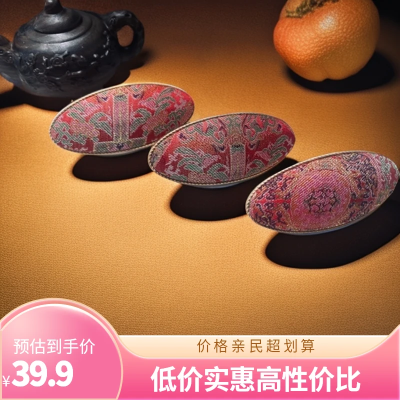 宋锦面料 弹簧夹 #古风 纯手工民族风