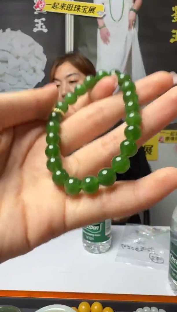 颈饰未镶嵌和田玉手串多样性发一8mm