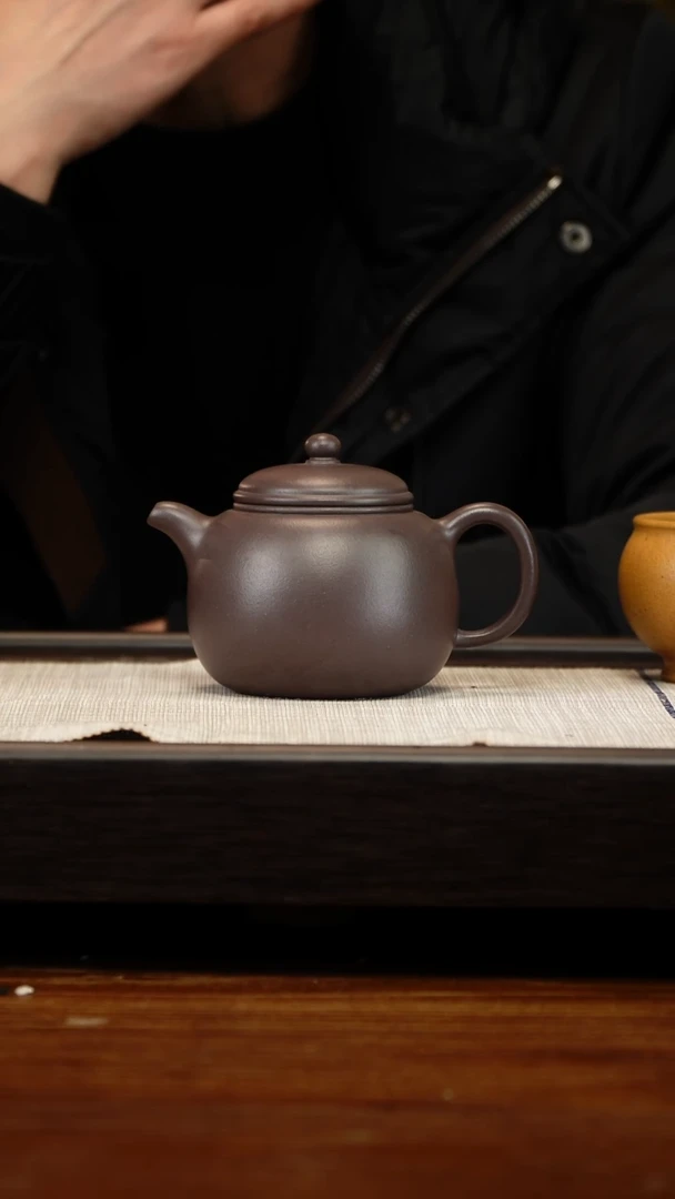 茶壶紫砂雨四底全手匏尊