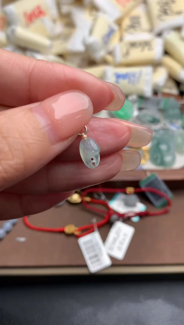 银S925镶嵌挂件翡翠一53