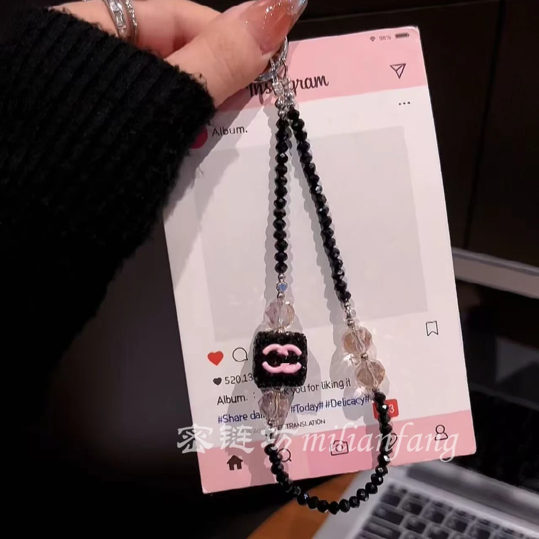 【黑粉小香】夏日小清新创意手机链斜挎2025年火爆网红款包链条挂链