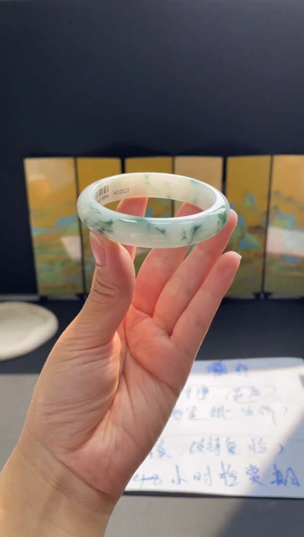 未镶嵌手镯翡翠40#天然缅甸A货翡翠手镯52-54圈口