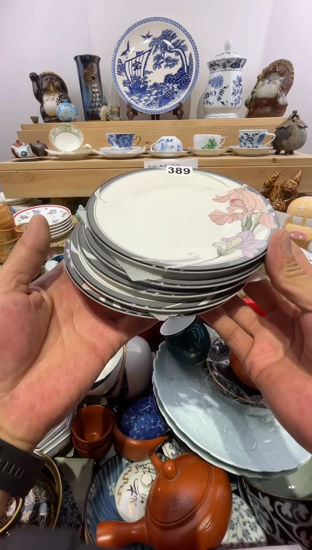 瓷片泽武甜品碟17*2尺寸389