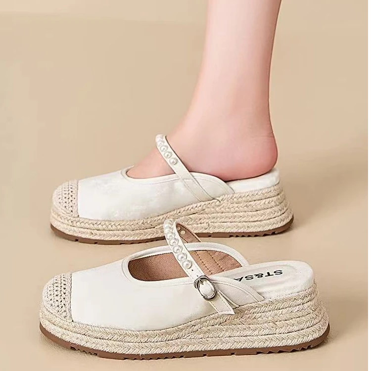 XM星期六2025夏季新款百搭镂空透气半拖（1V6H）