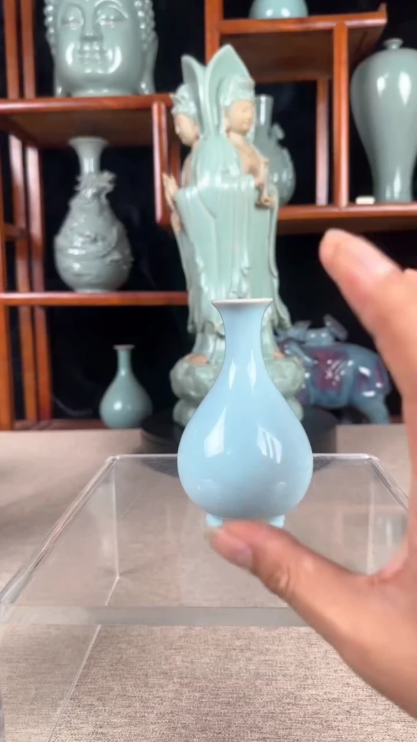 摆件舞钢汝瓷产品  玉壶春