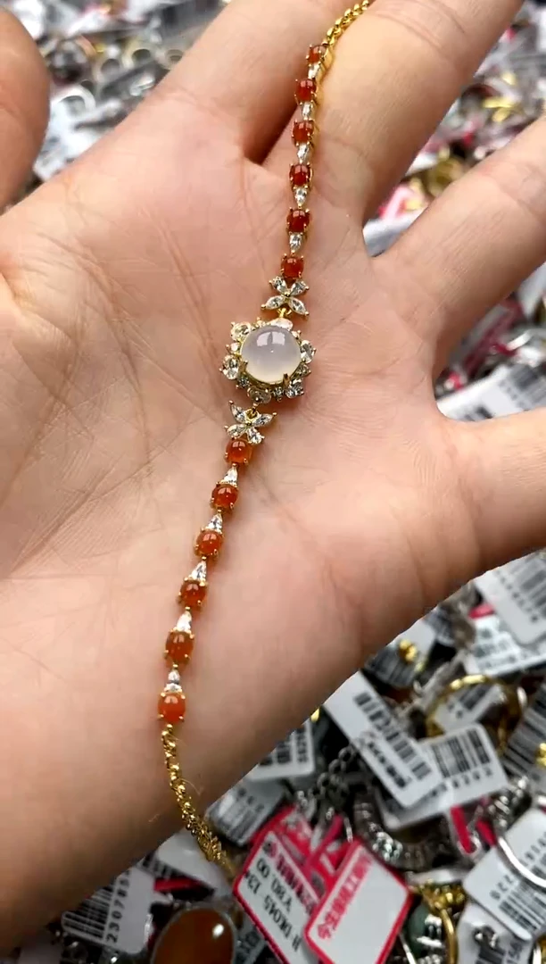 【闪购商品】翡翠戒指银S925镶嵌22222222     9