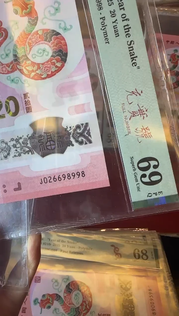 塑料2025 蛇钞  单张  026698998