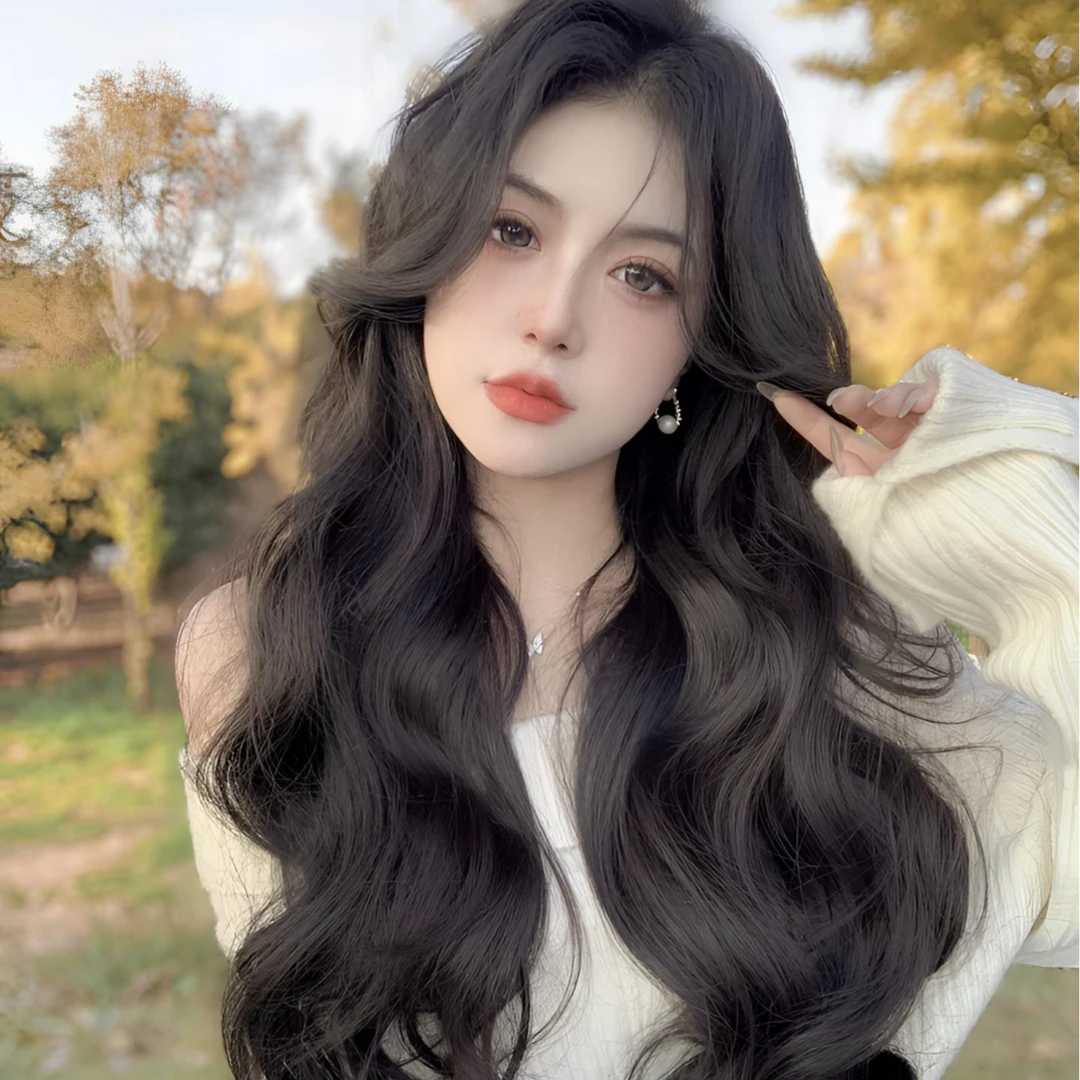 Iremy Me影视级单层网无痕仿生逼真透气真人发丝假发女大波浪卷发