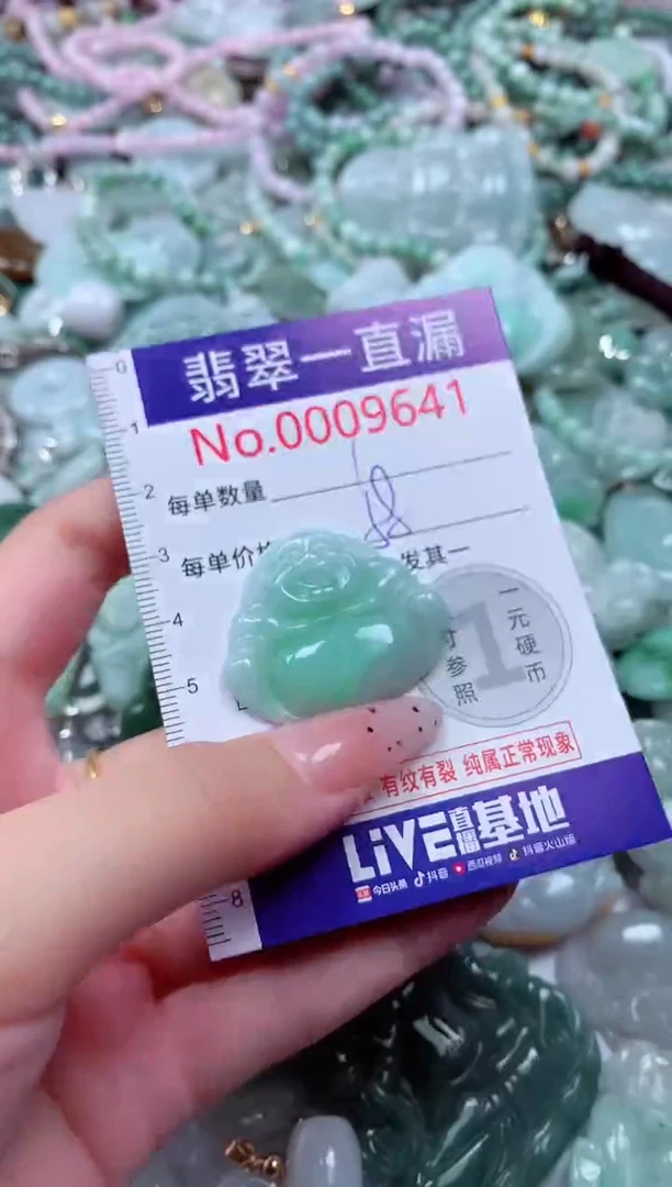 翡翠未镶嵌吊坠(不含链)9641