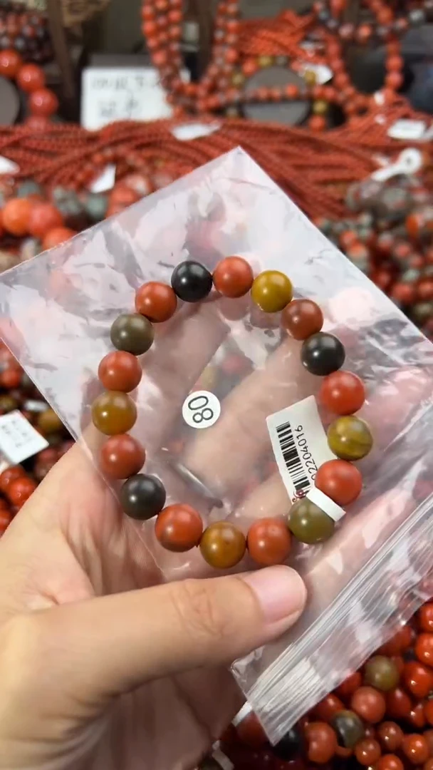 南红玛瑙手串未镶嵌11+
