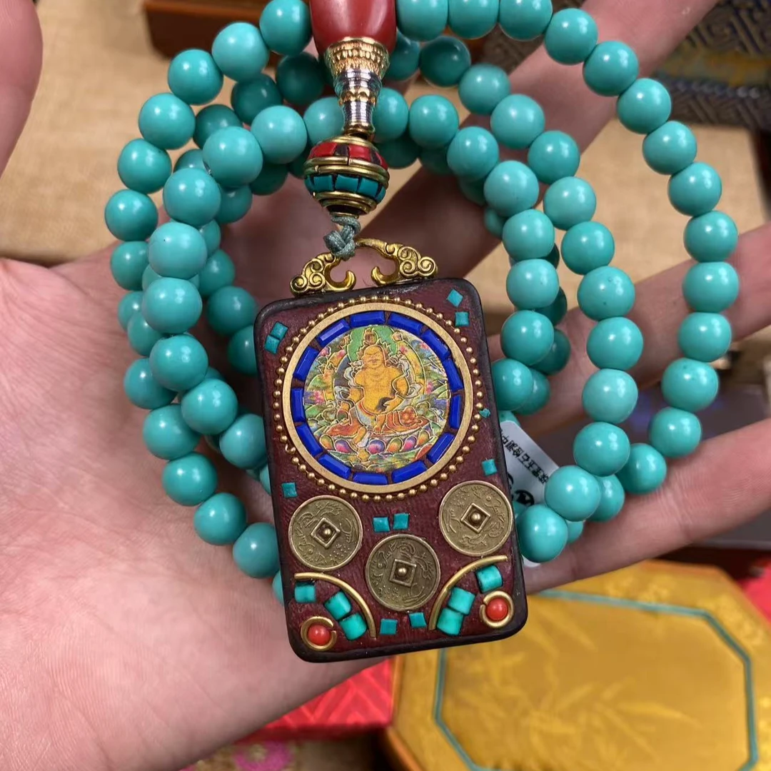 【闪购商品】-绿绿吊坠带唐卡