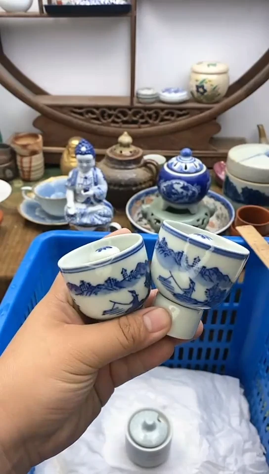 瓷片福**囍回流瓷器，默认微瑕 满28包邮，谨慎参拍