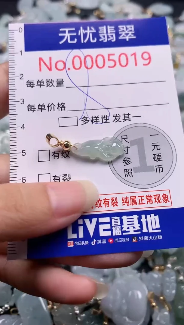 吊坠(不含链)未镶嵌翡翠5019