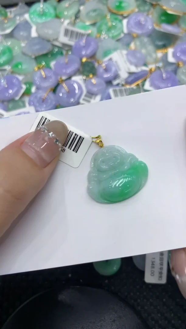 【闪购商品】翡翠颈饰18K金镶嵌222222222