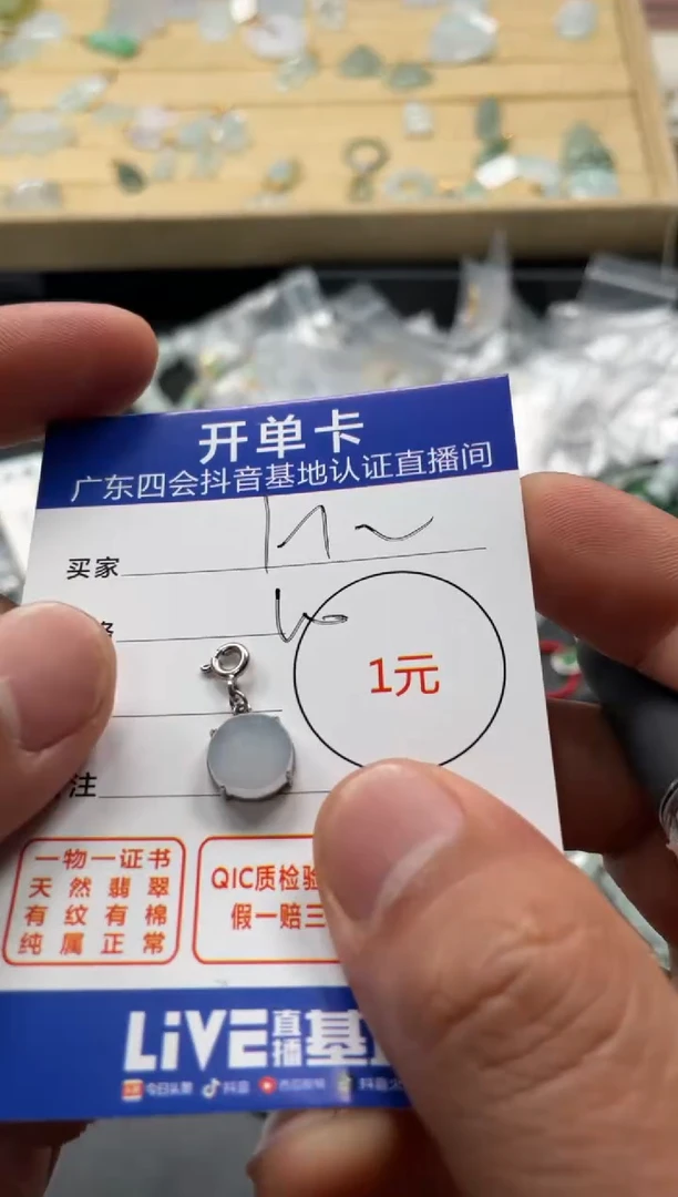 颈饰未镶嵌翡翠I**o挂件