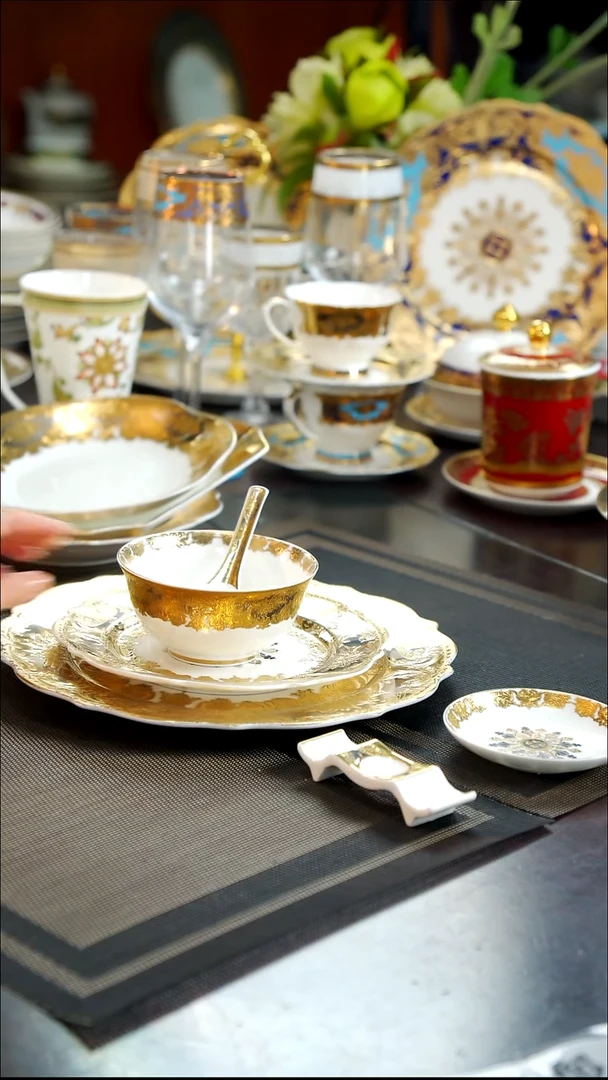 瓷片摆台 6件    1套