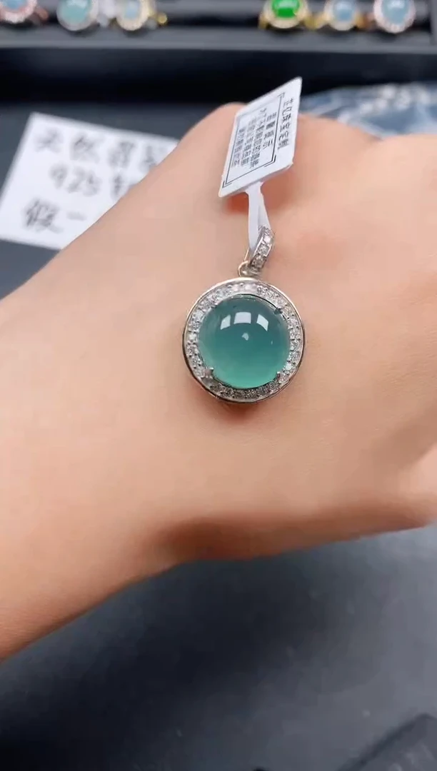 银S925镶嵌戒指翡翠1111