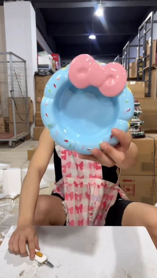 瓷片蛋糕蝴蝶结甜甜圈狗粮碗