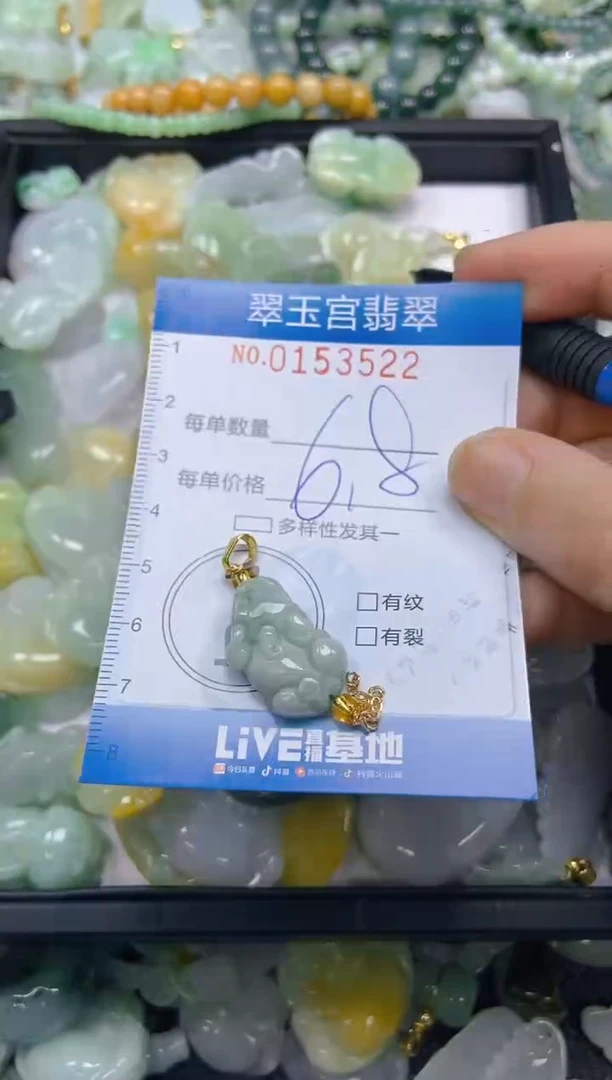 翡翠未镶嵌颈饰闪购0153522