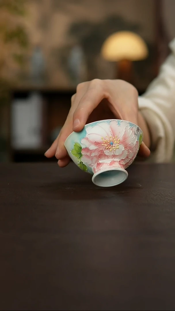 景德镇陶瓷杯碗柴烧多人