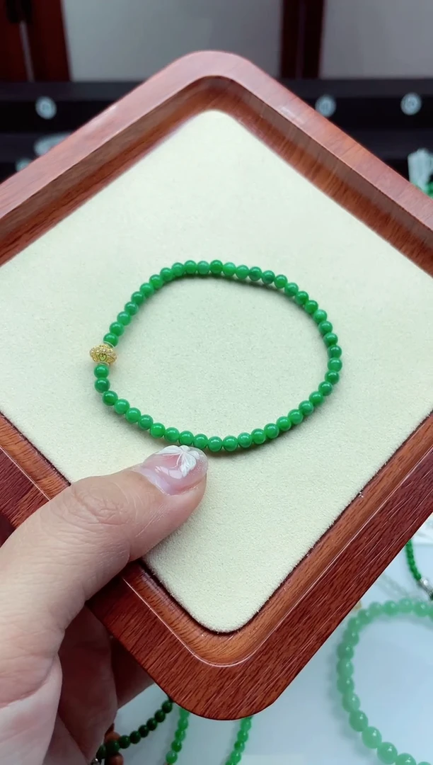 【闪购商品】翡翠手链未镶嵌缅甸翡翠 卡3.9