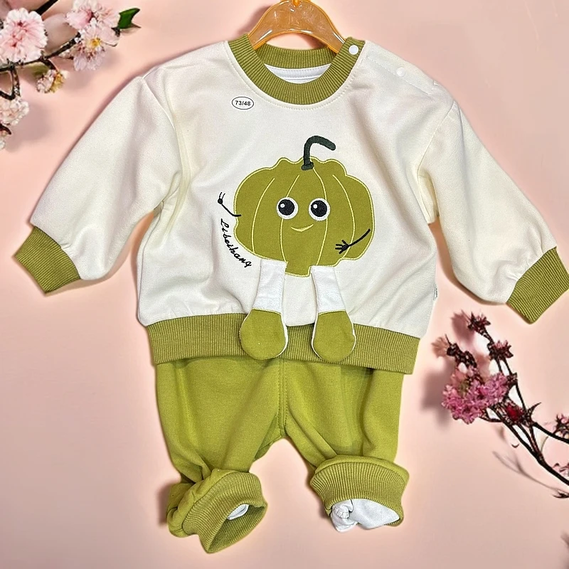 婴幼儿两件套运动套装男女同款春秋长袖休闲秋季