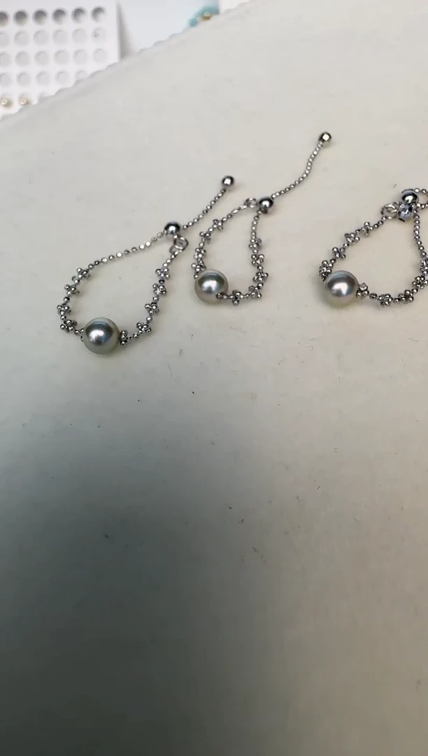 海水珍珠银S925镶嵌戒指发其一